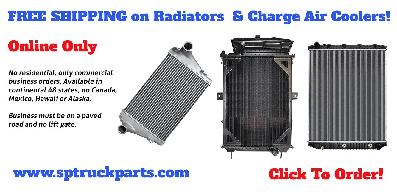 Radiators For Semi-Trucks With Free Shipping