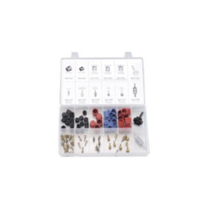 R-12 & R-134a Cap and Valve Core Assortment with Tools